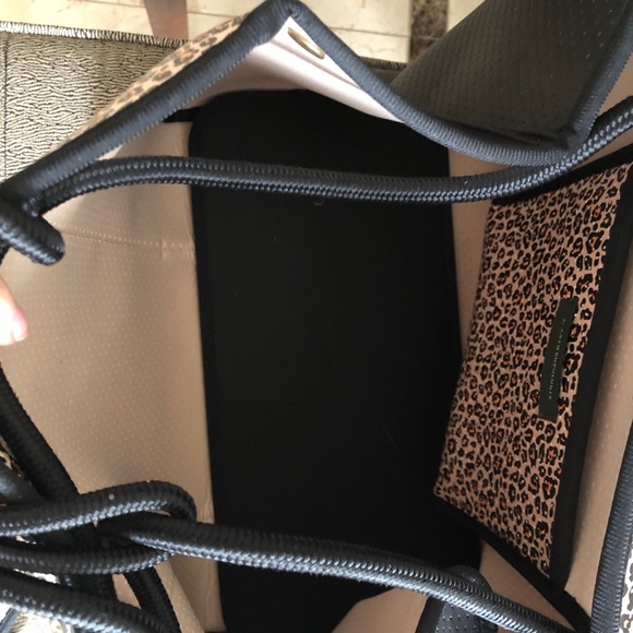 Anthropologie leopard tote bag purse - Picture 3 of 11
